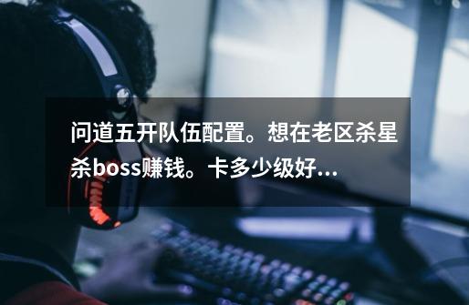 问道五开队伍配置。想在老区杀星杀boss赚钱。卡多少级好。怎么加点。-第1张-游戏信息-龙启网