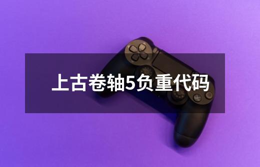 上古卷轴5负重代码-第1张-游戏信息-龙启网
