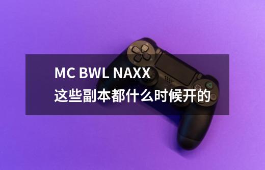 MC BWL NAXX 这些副本都什么时候开的-第1张-游戏信息-龙启网