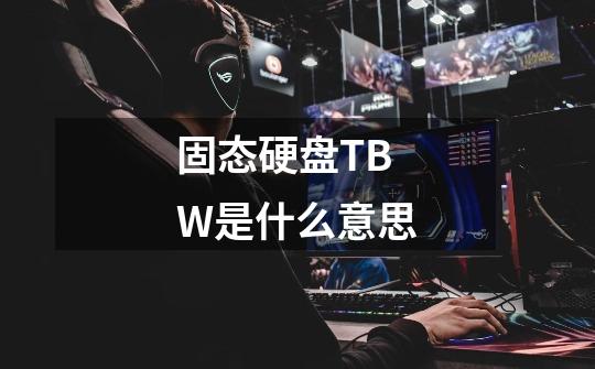 固态硬盘TBW是什么意思-第1张-游戏信息-龙启网