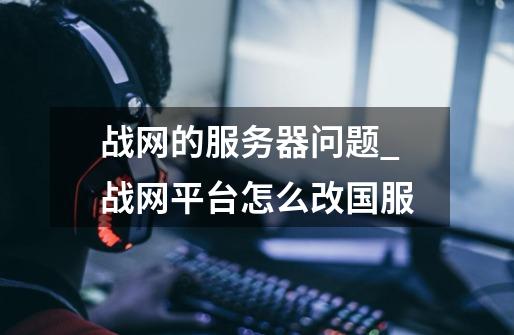 战网的服务器问题_战网平台怎么改国服-第1张-游戏信息-龙启网