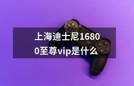 上海迪士尼16800至尊vip是什么-第1张-游戏信息-龙启网