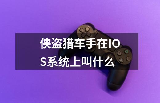 侠盗猎车手在IOS系统上叫什么-第1张-游戏信息-龙启网