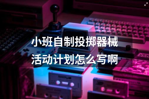 小班自制投掷器械活动计划怎么写啊-第1张-游戏信息-龙启网