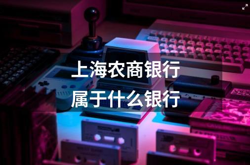 上海农商银行属于什么银行-第1张-游戏信息-龙启网