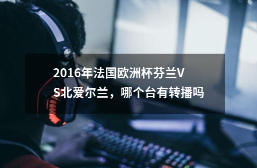 2016年法国欧洲杯芬兰VS北爱尔兰,哪个台有转播吗-第1张-游戏信息-龙启网